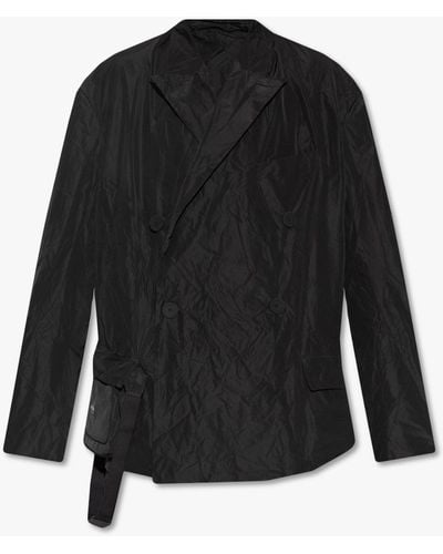 Balenciaga Double-Breasted Jacket - Black