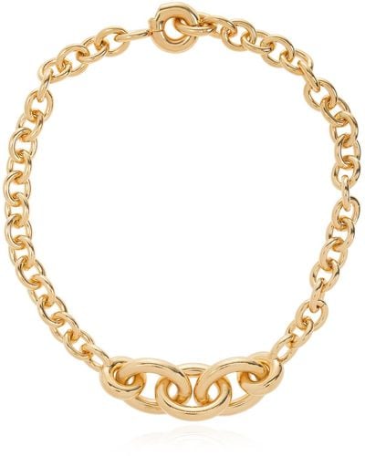 Saint Laurent Brass Necklace - Metallic