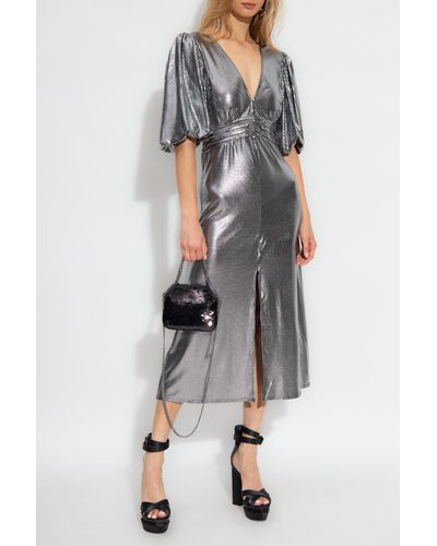 Notes Du Nord ‘Ivetta’ Dress With Puff Sleeves - Gray