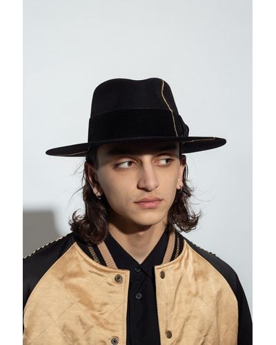 Nick Fouquet Embellished Hat, - Black
