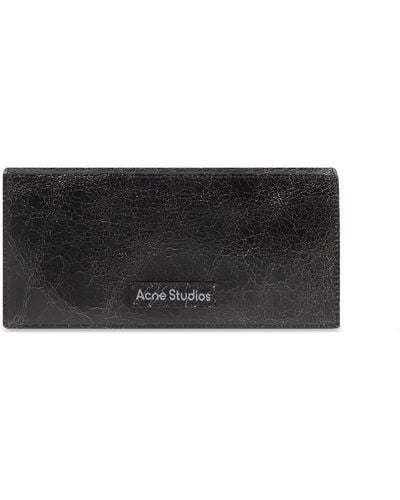Acne Studios Wallet With Logo, - Black
