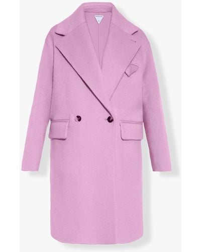 Bottega Veneta Pink Relaxed Double-breasted Coat