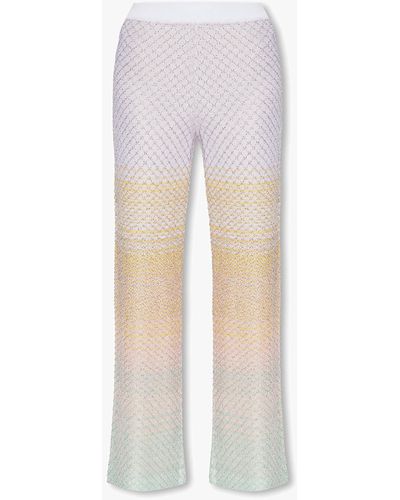 Missoni Sequinned Trousers - White