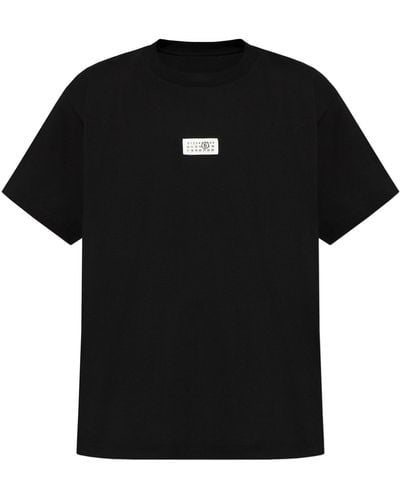 MM6 by Maison Martin Margiela T-Shirt With Logo - Black