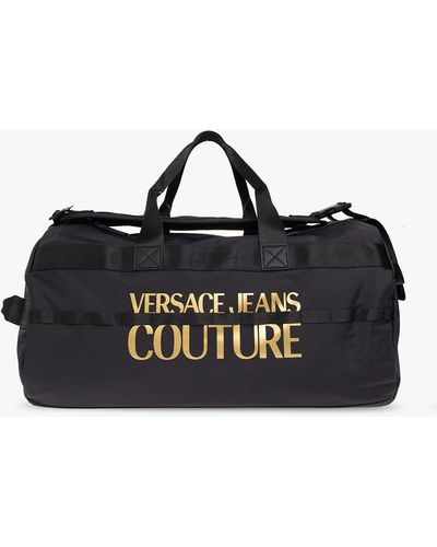 Versace Holdall Bag With Logo - Black