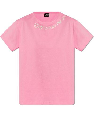 EA7 T-Shirt With Logo, ' - Pink