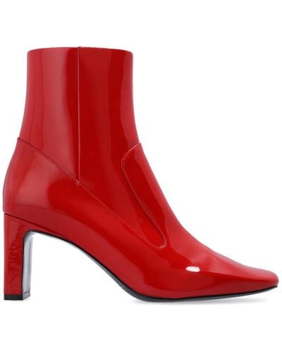 DIESEL 'd-millenia' Heeled Ankle Boots - Red
