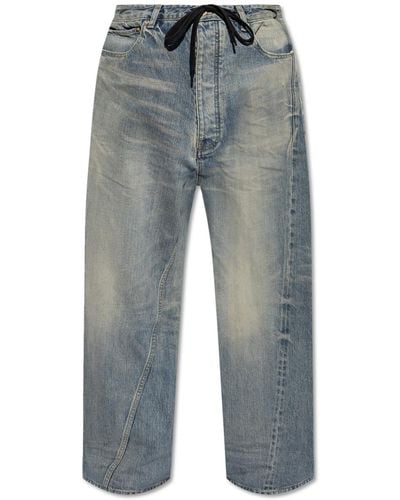 Balenciaga Wide-leg Jeans, - Blue