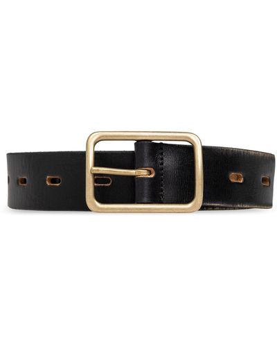 DSquared² Leather Belt, - Black