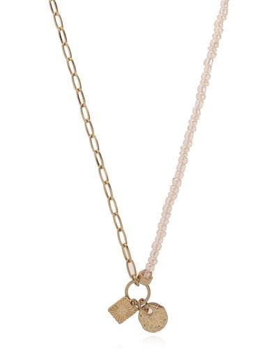 AllSaints Necklace With Charms - Metallic