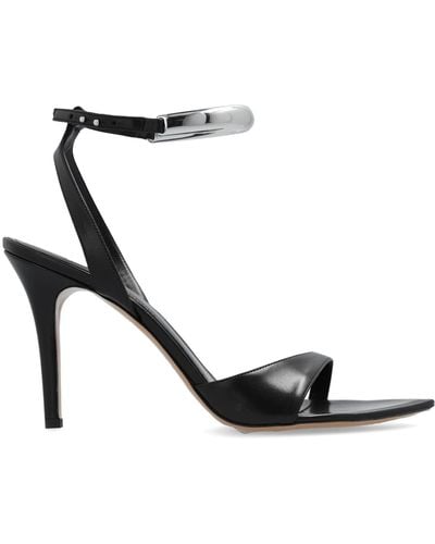 Isabel Marant Leather High-Heeled Sandals 'Yluan' - White