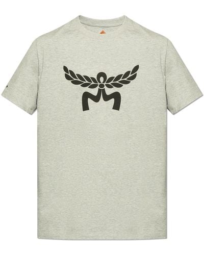 MCM T-shirt With Logo, - Grey