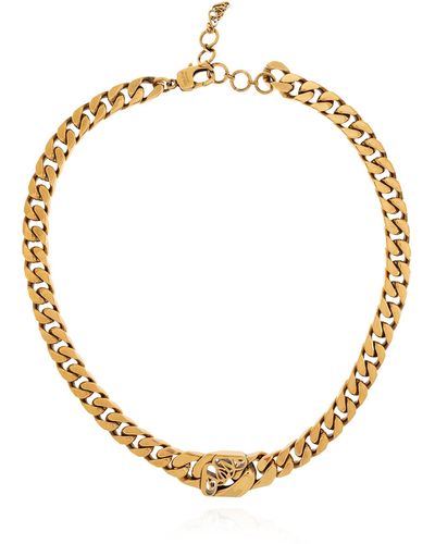 Alexander McQueen Brass Necklace - Metallic