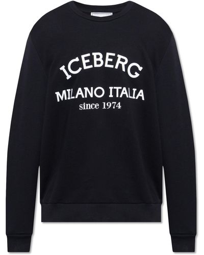 Iceberg Printed Sweatshirt - Black