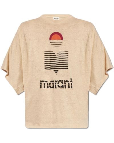 Isabel Marant 'kyanza' T-shirt, - Natural