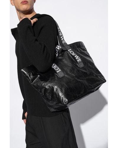Loewe 'fold' Shopper Bag, - Black