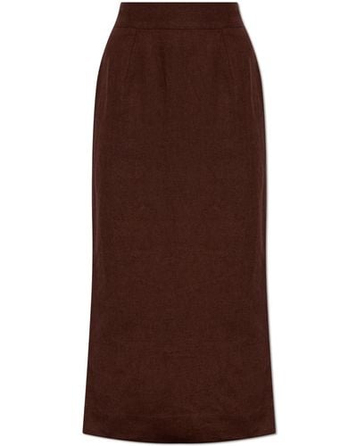 Posse Linen Skirt 'Emma' - Brown
