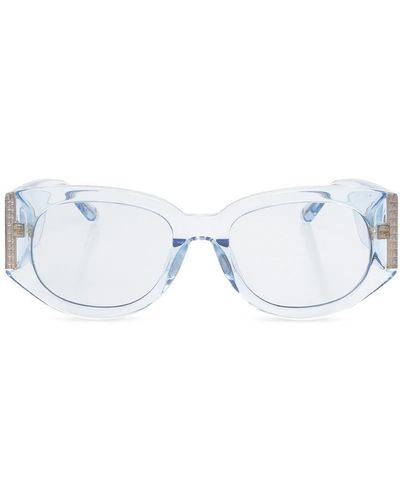 Linda Farrow 'debbie' Sunglasses, - Blue