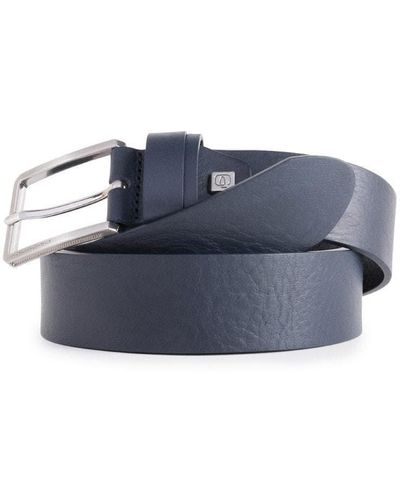 Piquadro Cintura con fibbia ad ardiglione cinture coll.81 - Blu