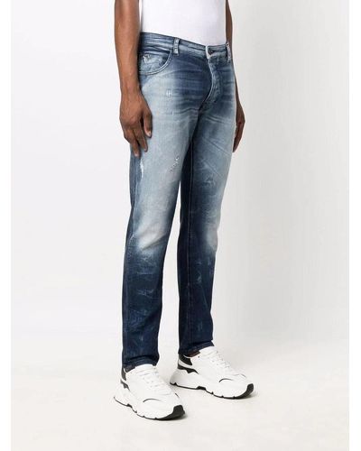 Emporio Armani Jeans con effetto candeggiato - Blu