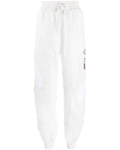 Fila Pantaloni portivi con logo tropicciato - Bianco