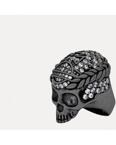 Vivienne Westwood Skull Ring - Black
