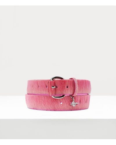 Vivienne Westwood Wide Alex Charm Belt - Pink