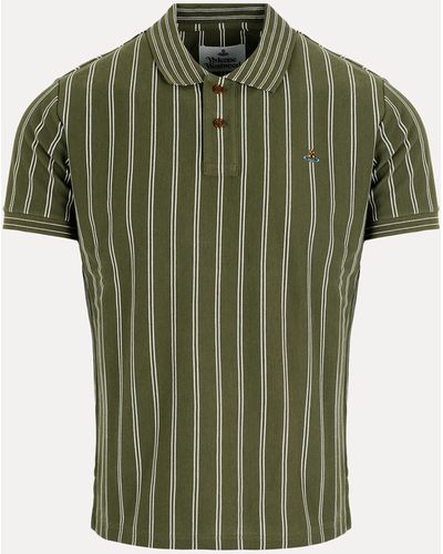 Vivienne Westwood Classic Polo Stripe Collar - Green