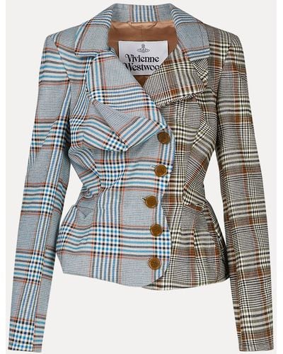 Vivienne Westwood Drunken Tailored Jacket - Blue