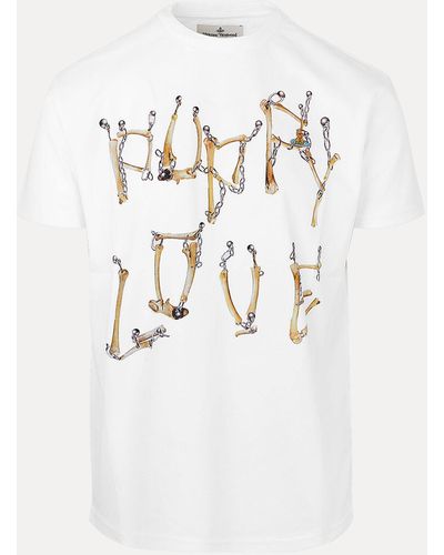 Vivienne Westwood Bones 'n Chain Classic Tshirt - Natural