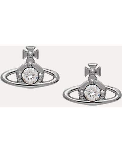 Vivienne Westwood Nano Solitaire Earrings - White