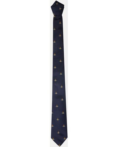 Vivienne Westwood Tie Cm.7 Multi Orb - Blue