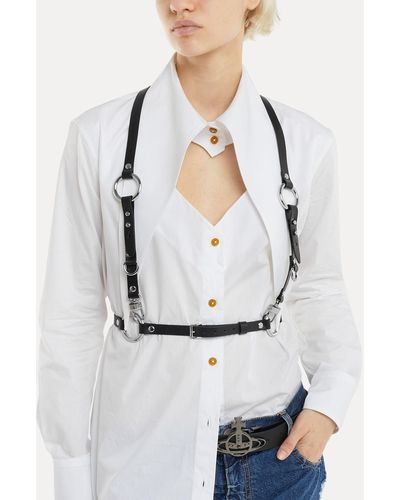 Vivienne Westwood Studs Belts Harness - White