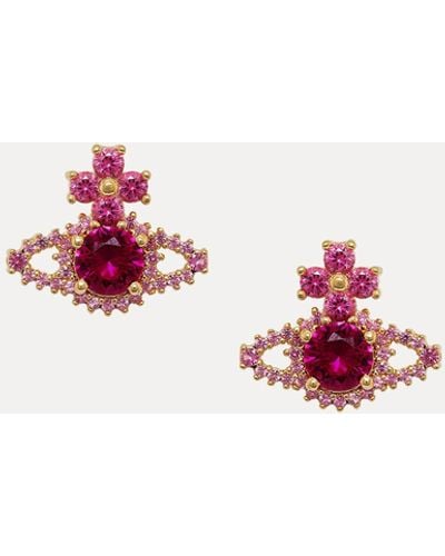 Vivienne Westwood Valentina Orb Earrings - Pink