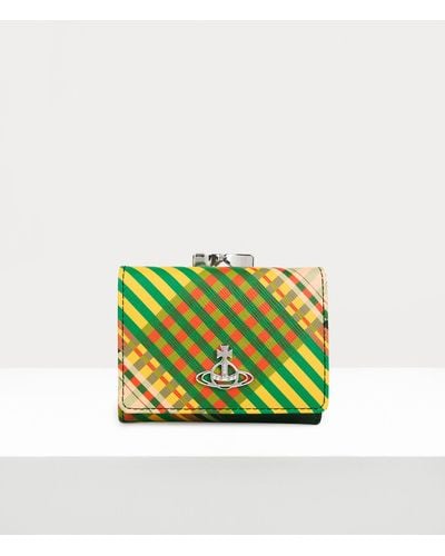 Vivienne Westwood Small Frame Wallet - Green