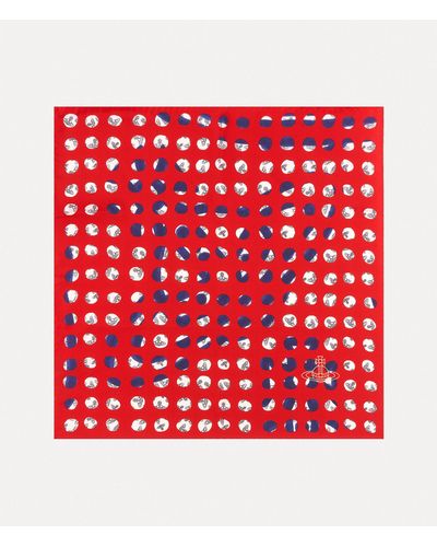 Vivienne Westwood Dots Pocket Square 55cm - Red