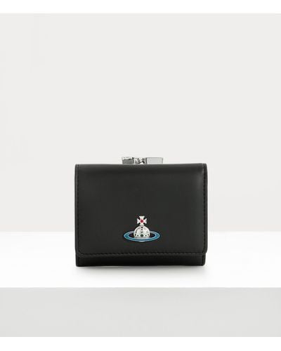 Vivienne Westwood Nappa Small Frame Wallet - Black