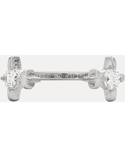 Vivienne Westwood Hortense Twin Ring - Natural
