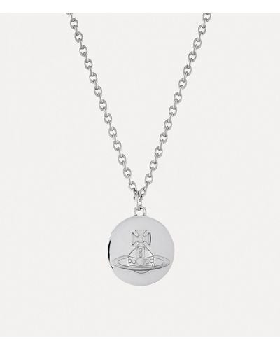 Vivienne Westwood Man. Janus Pendant Necklace - White