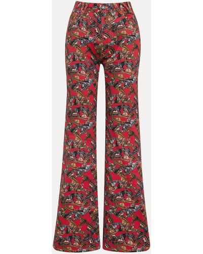 Vivienne Westwood Ray 5 Pocket Jeans - Red
