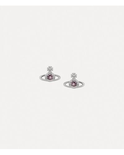 Vivienne Westwood Nano Solitaire Earrings - White