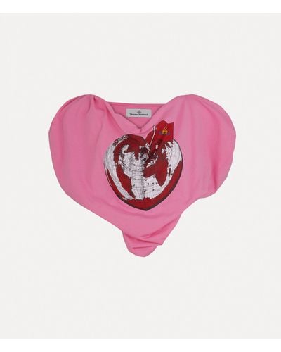 Vivienne Westwood Heart World Heart Top - Pink