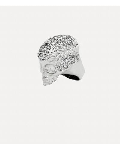 Vivienne Westwood Skull Ring - White