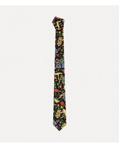 Vivienne Westwood Tie Cm.7 Folk Flower - White