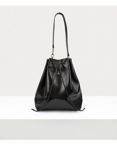 Vivienne Westwood Ruby Large Bucket Bag - Black