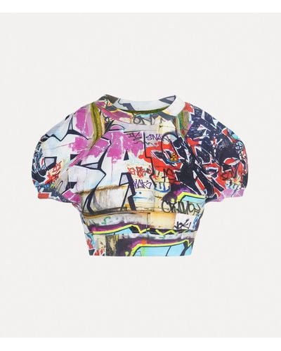 Vivienne Westwood Cropped Football T-shirt - Multicolour