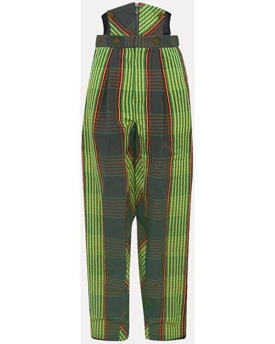 Vivienne Westwood Long Macca Corset Trousers - Green