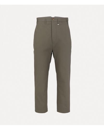 Vivienne Westwood M Cropped Cruise Trousers - Grey