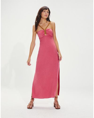 ViX Flora Midi Dress (exchange Only) - Pink