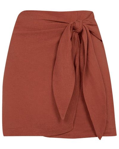 ViX Rai Mini Skirt (final Sale) - Red
